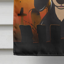 Load image into Gallery viewer, Halloween Smooth Black and Tan Dachshund Flag Canvas House Size BB1773CHF