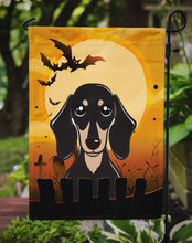 Load image into Gallery viewer, Halloween Smooth Black and Tan Dachshund Garden Flag – Decorative Outdoor Yard Flag BB1773GF