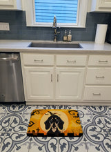 Load image into Gallery viewer, Halloween Smooth Black and Tan Dachshund Machine Washable Memory Foam Mat BB1773RUG