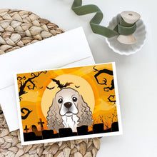 Load image into Gallery viewer, Halloween Cocker Spaniel Greeting Cards -  Blank Note Cards – 8-Pack of Artist-Designed Cards with Envelopes