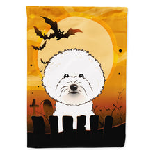 Load image into Gallery viewer, Halloween Bichon Frise Flag Canvas House Size BB1775CHF