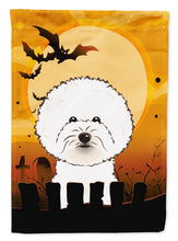 Load image into Gallery viewer, Halloween Bichon Frise Garden Flag – Decorative Outdoor Yard Flag BB1775GF