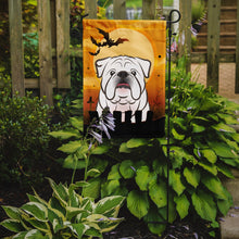 Load image into Gallery viewer, Halloween White English Bulldog  Garden Flag – Decorative Outdoor Yard Flag BB1778GF