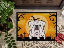 Load image into Gallery viewer, Halloween White English Bulldog  Doormat - 24x36 Decorative Floor Mat – Indoor/Outdoor Rug with Artistic Flair BB1778JMAT