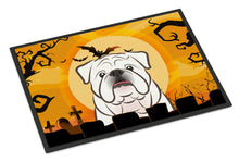 Load image into Gallery viewer, Halloween White English Bulldog  Doormat - 24x36 Decorative Floor Mat – Indoor/Outdoor Rug with Artistic Flair BB1778JMAT