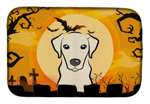 Load image into Gallery viewer, Halloween Yellow Labrador Dish Drying Mat – Absorbent, Artistic Kitchen Essentials BB1780DDM