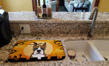 Load image into Gallery viewer, Halloween Boxer Dish Drying Mat – Absorbent, Artistic Kitchen Essentials BB1781DDM