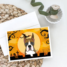 Load image into Gallery viewer, Halloween Boxer Greeting Cards -  Blank Note Cards – 8-Pack of Artist-Designed Cards with Envelopes