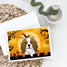 Load image into Gallery viewer, Halloween Cavalier Spaniel Greeting Cards -  Blank Note Cards – 8-Pack of Artist-Designed Cards with Envelopes