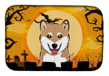 Load image into Gallery viewer, Halloween Shiba Inu Dish Drying Mat – Absorbent, Artistic Kitchen Essentials BB1783DDM