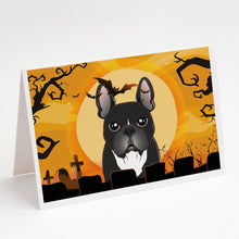 Load image into Gallery viewer, Halloween French Bulldog Greeting Cards -  Blank Note Cards – 8-Pack of Artist-Designed Cards with Envelopes