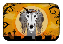 Load image into Gallery viewer, Halloween Saluki Dish Drying Mat – Absorbent, Artistic Kitchen Essentials BB1787DDM