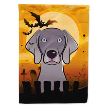 Load image into Gallery viewer, Halloween Weimaraner Flag Canvas House Size BB1789CHF