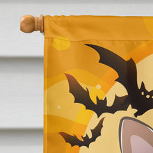 Load image into Gallery viewer, Halloween Yorkie Puppy Flag Canvas House Size BB1790CHF