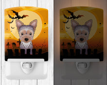 Load image into Gallery viewer, Halloween Yorkie Puppy Ceramic Night Light BB1790CNL