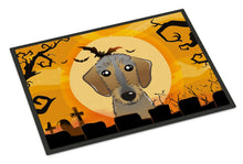 Load image into Gallery viewer, Halloween Wirehaired Dachshund Doormat - 18x27 Decorative Floor Mat – Indoor/Outdoor Rug with Artistic Flair BB1791MAT
