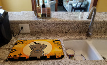 Load image into Gallery viewer, Halloween Chocolate Labrador Dish Drying Mat – Absorbent, Artistic Kitchen Essentials BB1792DDM