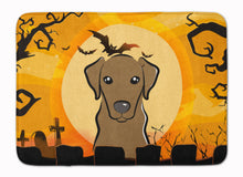 Load image into Gallery viewer, Halloween Chocolate Labrador Machine Washable Memory Foam Mat BB1792RUG