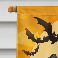 Load image into Gallery viewer, Halloween Black Labrador Flag Canvas House Size BB1793CHF