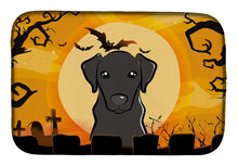 Load image into Gallery viewer, Halloween Black Labrador Dish Drying Mat – Absorbent, Artistic Kitchen Essentials BB1793DDM