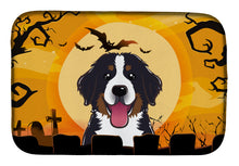 Load image into Gallery viewer, Halloween Bernese Mountain Dog Dish Drying Mat – Absorbent, Artistic Kitchen Essentials BB1795DDM