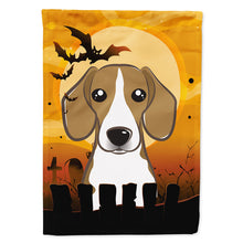 Load image into Gallery viewer, Halloween Beagle Flag Canvas House Size BB1797CHF
