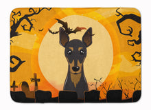 Load image into Gallery viewer, Halloween Min Pin Machine Washable Memory Foam Mat BB1798RUG