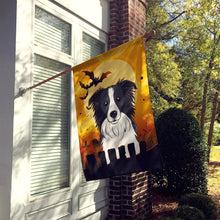 Load image into Gallery viewer, Halloween Border Collie Flag Canvas House Size BB1799CHF