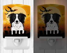 Load image into Gallery viewer, Halloween Border Collie Ceramic Night Light BB1799CNL