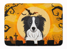 Load image into Gallery viewer, Halloween Border Collie Machine Washable Memory Foam Mat BB1799RUG