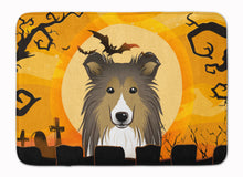 Load image into Gallery viewer, Halloween Sheltie Machine Washable Memory Foam Mat BB1800RUG