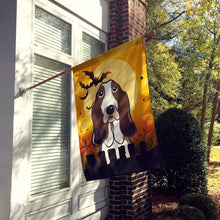 Load image into Gallery viewer, Halloween Basset Hound Flag Canvas House Size BB1801CHF