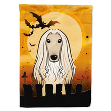 Load image into Gallery viewer, Halloween Afghan Hound Flag Canvas House Size BB1802CHF