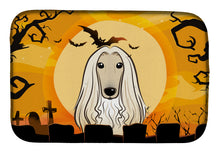 Load image into Gallery viewer, Halloween Afghan Hound Dish Drying Mat – Absorbent, Artistic Kitchen Essentials BB1802DDM