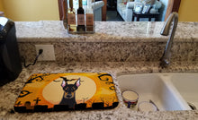 Load image into Gallery viewer, Halloween Doberman Dish Drying Mat – Absorbent, Artistic Kitchen Essentials BB1803DDM