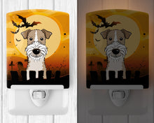Load image into Gallery viewer, Halloween Wire Haired Fox Terrier Ceramic Night Light BB1805CNL