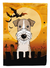 Load image into Gallery viewer, Halloween Wire Haired Fox Terrier Garden Flag – Decorative Outdoor Yard Flag BB1805GF