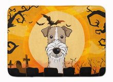 Load image into Gallery viewer, Halloween Wire Haired Fox Terrier Machine Washable Memory Foam Mat BB1805RUG