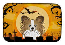 Load image into Gallery viewer, Halloween Papillon Dish Drying Mat – Absorbent, Artistic Kitchen Essentials BB1806DDM