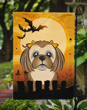 Load image into Gallery viewer, Halloween Chocolate Brown Shih Tzu Garden Flag – Decorative Outdoor Yard Flag BB1807GF