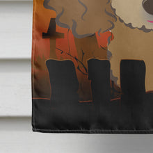 Load image into Gallery viewer, Halloween Chocolate Brown Poodle Flag Canvas House Size BB1814CHF
