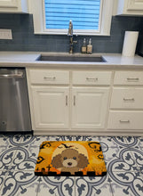 Load image into Gallery viewer, Halloween Chocolate Brown Poodle Machine Washable Memory Foam Mat BB1814RUG