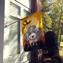 Load image into Gallery viewer, Halloween Silver Gray Poodle Flag Canvas House Size BB1817CHF