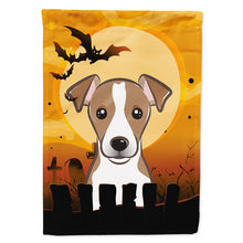 Load image into Gallery viewer, Halloween Jack Russell Terrier Flag Canvas House Size BB1818CHF