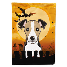 Load image into Gallery viewer, Halloween Jack Russell Terrier Flag Canvas House Size BB1819CHF