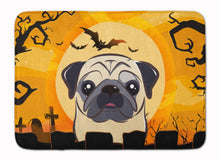 Load image into Gallery viewer, Halloween Fawn Pug Machine Washable Memory Foam Mat BB1820RUG