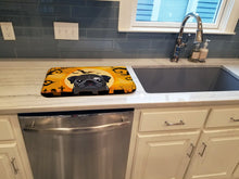 Load image into Gallery viewer, Halloween Black Pug Dish Drying Mat – Absorbent, Artistic Kitchen Essentials BB1821DDM