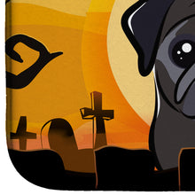 Load image into Gallery viewer, Halloween Black Pug Dish Drying Mat – Absorbent, Artistic Kitchen Essentials BB1821DDM
