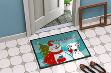 Load image into Gallery viewer, Snowman with Dalmatian Doormat - 24x36 Decorative Floor Mat – Indoor/Outdoor Rug with Artistic Flair BB1830JMAT