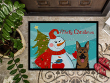 Load image into Gallery viewer, Snowman with German Shepherd Doormat - 24x36 Decorative Floor Mat – Indoor/Outdoor Rug with Artistic Flair BB1831JMAT